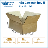  Hộp Carton Nắp Đối - Kích Thước 12x10x5 - Carton Giá Rẻ 