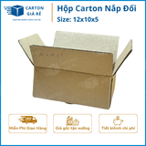  Hộp Carton Nắp Đối - Kích Thước 12x10x5 - Carton Giá Rẻ 