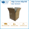  Hộp Carton Nắp Đối - Kích Thước 12x12x12 - Carton Giá Rẻ 