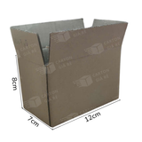  Hộp Carton Nắp Đối - Kích Thước 12x7x8 - Carton Giá Rẻ 
