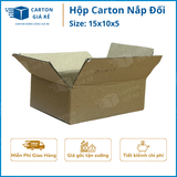 Hộp Carton Nắp Đối - Kích Thước 15x10x5 - Carton Giá Rẻ 