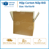 Hộp Carton Nắp Đối - Kích Thước 15x15x10 - Carton Giá Rẻ 