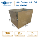 Hộp Carton Nắp Đối - Kích Thước 16x12x6 - Carton Giá Rẻ 