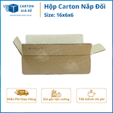 Hộp Carton Nắp Đối - Kích Thước 16x6x6 - Carton Giá Rẻ 