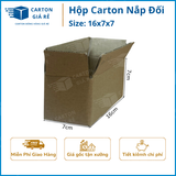  Hộp Carton Nắp Đối - Kích Thước 16x7x7 - Carton Giá Rẻ 