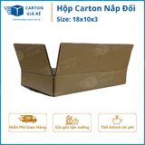  Hộp Carton Nắp Đối - Kích Thước 18x10x3 - Carton Giá Rẻ 