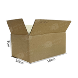  Hộp Carton Nắp Đối - Kích Thước 18x10x8 - Carton Giá Rẻ 