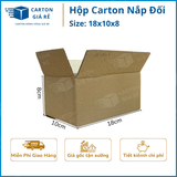  Hộp Carton Nắp Đối - Kích Thước 18x10x8 - Carton Giá Rẻ 