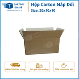  Hộp Carton Nắp Đối - Kích Thước 20x10x10 - Carton Giá Rẻ 