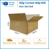  Hộp Carton Nắp Đối - Kích Thước 20x12x8 - Carton Giá Rẻ 