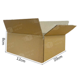 Hộp Carton Nắp Đối - Kích Thước 20x12x8 - Carton Giá Rẻ 