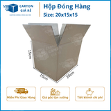  Hộp Carton Đóng Hàng - Kích Thước 20x15x15 - Carton Giá Rẻ 