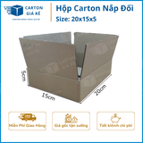  Hộp Carton Nắp Đối - Kích Thước 20x15x5 - Carton Giá Rẻ 
