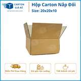  Hộp Carton Nắp Đối - Kích Thước 20x20x10 - Carton Giá Rẻ 