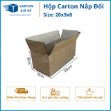  Hộp Carton Nắp Đối - Kích Thước 20x9x8 - Carton Giá Rẻ 
