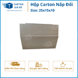 Hộp Carton Nắp Đối - Kích Thước 25x15x10 - Carton Giá Rẻ 