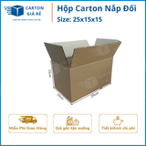  Hộp Carton Nắp Đối - Kích Thước 25x15x15 - Carton Giá Rẻ 