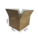 Hộp Carton Nắp Đối - Kích Thước 25x20x15 - Carton Giá Rẻ 