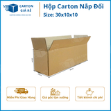 Hộp Carton Nắp Đối - Kích Thước 30x10x10 - Carton Giá Rẻ 
