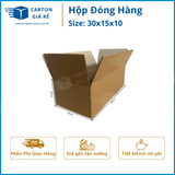  Hộp Carton Đóng Hàng - Kích Thước 30x15x10 - Carton Giá Rẻ 