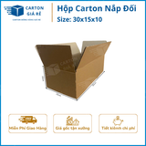  Hộp Carton Nắp Đối - Kích Thước 30x15x10 - Carton Giá Rẻ 