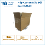  Hộp Carton Nắp Đối - Kích Thước 30x15x20 - Carton Giá Rẻ 