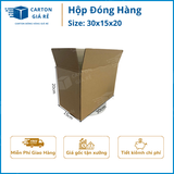  Hộp Carton Đóng Hàng - Kích Thước 30x15x20 - Carton Giá Rẻ 