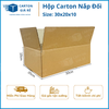  Hộp Carton Nắp Đối - Kích Thước 30x20x10 - Carton Giá Rẻ 