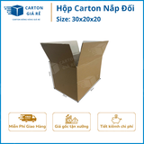  Hộp Carton Nắp Đối - Kích Thước 30x20x20 - Carton Giá Rẻ 
