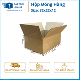  Hộp Carton Đóng Hàng - Kích Thước 32x22x12 - Carton Giá Rẻ 