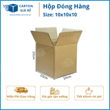  Hộp Carton Đóng Hàng - Kích Thước 10x10x10 - Carton Giá Rẻ 