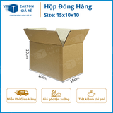  Hộp Carton Đóng Hàng - Kích Thước 15x10x10 - Carton Giá Rẻ 