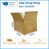  Hộp Carton Đóng Hàng - Kích Thước 15x15x10 - Carton Giá Rẻ 