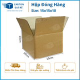  Hộp Carton Đóng Hàng - Kích Thước 15x15x10 - Carton Giá Rẻ 