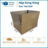  Hộp Carton Đóng Hàng - Kích Thước 16x12x6 - Carton Giá Rẻ 