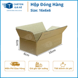  Hộp Carton Đóng Hàng - Kích Thước 16x6x6 - Carton Giá Rẻ 