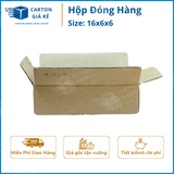  Hộp Carton Đóng Hàng - Kích Thước 16x6x6 - Carton Giá Rẻ 