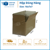  Hộp Carton Đóng Hàng - Kích Thước 16x7x7 - Carton Giá Rẻ 