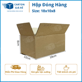  Hộp Carton Đóng Hàng - Kích Thước 18x10x8 - Carton Giá Rẻ 