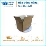  Hộp Carton Đóng Hàng - Kích Thước 20x10x10 - Carton Giá Rẻ 