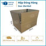  Hộp Carton Đóng Hàng - Kích Thước 20x10x5 - Carton Giá Rẻ 