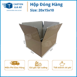  Hộp Carton Đóng Hàng - Kích Thước 20x15x10 - Carton Giá Rẻ 