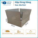  Hộp Carton Đóng Hàng - Kích Thước 20x15x5 - Carton Giá Rẻ 