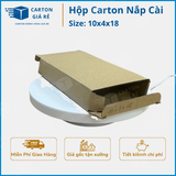  Hộp Carton Nắp Cài Kích Thước 10 x 4 x 18 - Carton Giá rẻ 