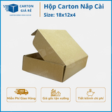  Hộp Carton Nắp Cài Kích Thước 18 x 12 x 4 - Carton Giá rẻ 