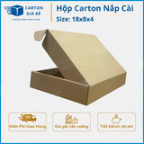  Hộp Carton Nắp Cài Kích Thước 18 x 8 x 4 - Carton Giá rẻ 