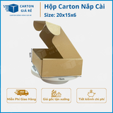  Hộp Carton Nắp Cài Kích Thước 20 x 15 x 6 - Carton Giá rẻ 