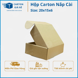  Hộp Carton Nắp Cài Kích Thước 20 x 15 x 6 - Carton Giá rẻ 