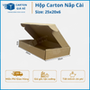  Hộp Carton Nắp Cài Kích Thước 25 x 20 x 6 - Carton Giá rẻ 