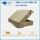 Hộp Carton Nắp Cài Kích Thước 30 x 25 x 6 - Carton Giá rẻ 